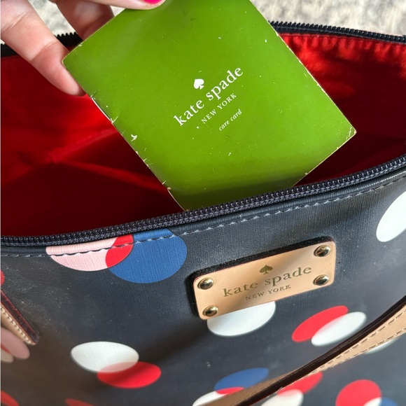 Polka Dot Kate Spade Purse - Picture 2 of 6